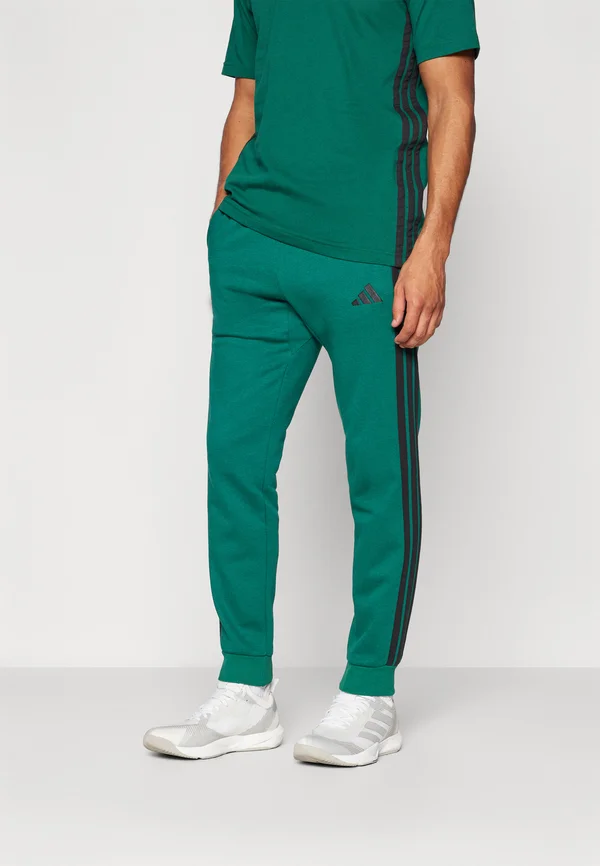 Tracksuit bottoms - collegiate green/black