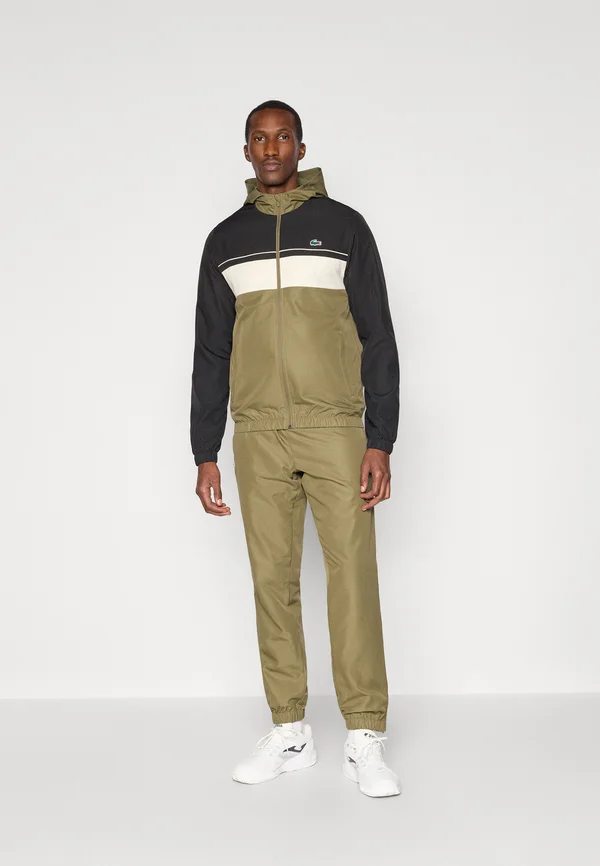 TRACKSUIT HODDED SET - Tracksuit - olive/black lapland