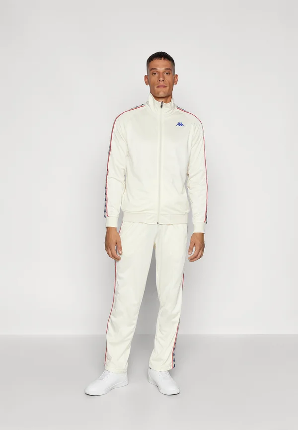 Tracksuit - white/antique blue/royal red