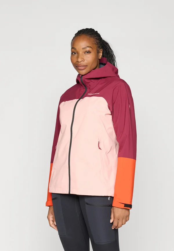 TRAIL JACKET - Hardshell jacket - vertical zenith/peach fuzz