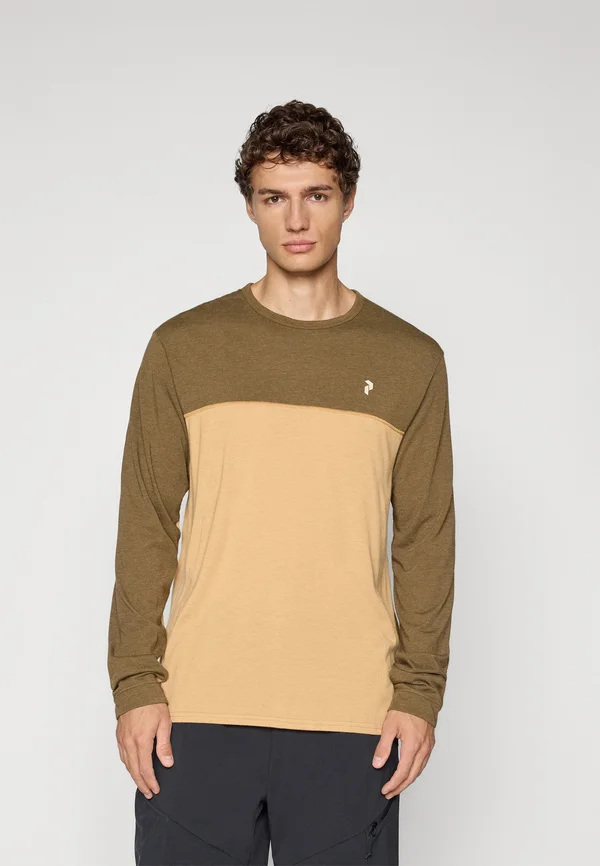 TRAIL  - Long sleeved top - meadow moss/sierra sand