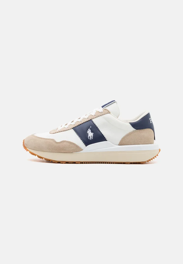 TRAIN 89 SUEDE PANELED SNEAKER - Trainers - milkshake/navy