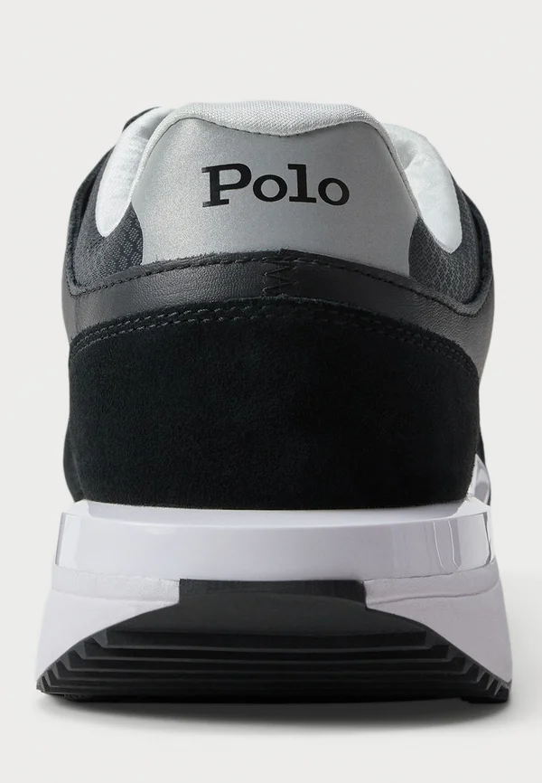 TRAIN 89 V2 SUEDE-PANELED SNEAKER - Trainers - black/white