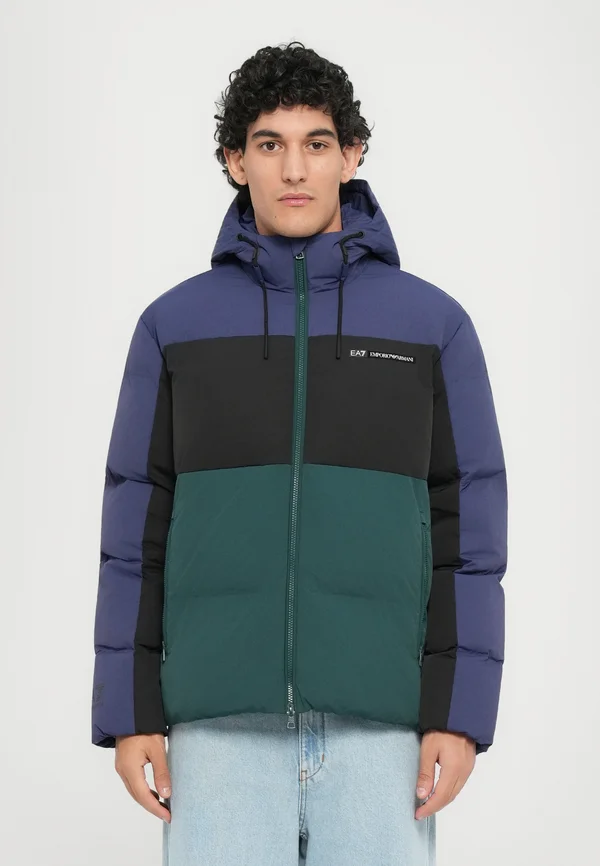 TRAIN ATHLETIC COLOUR BLOCK PADDED JACKET - Winter jacket - ponderosa pine