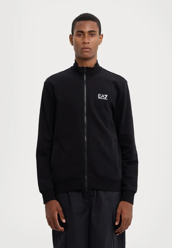 TRAIN CORE - Zip-up sweatshirt - black