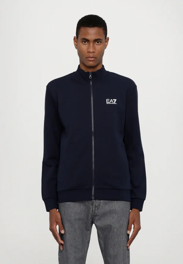 TRAIN CORE - Zip-up sweatshirt - blue