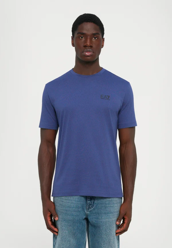 TRAIN SERIES TEE EXTENDED LOGO - Print T-shirt - blue