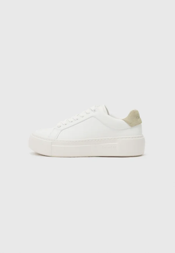 Trainers - bright white/moss grey