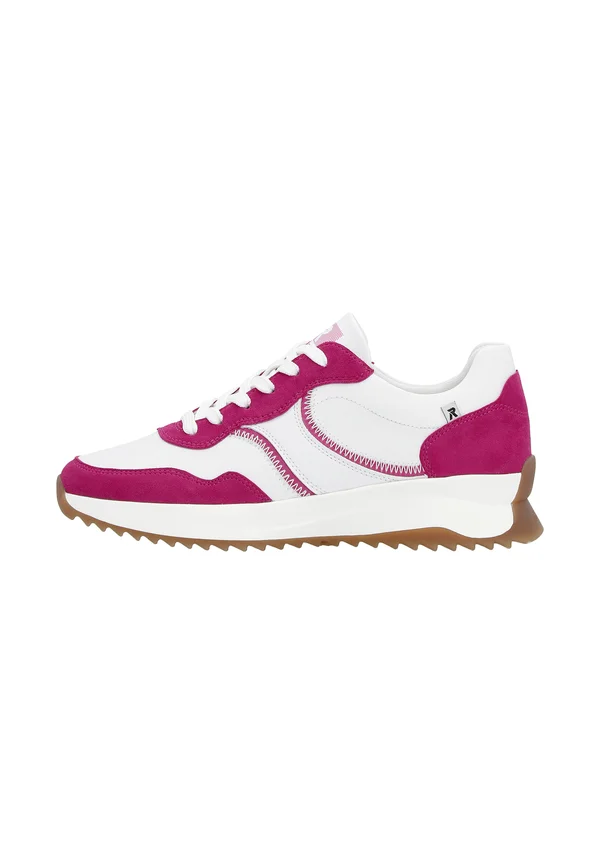 Trainers - clear white fuchsia