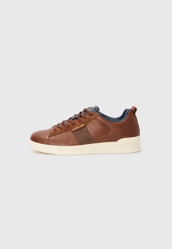 Trainers - cognac/navy