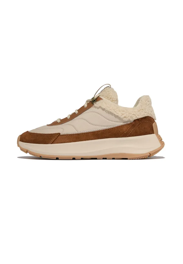 Trainers - deep tan camel mix