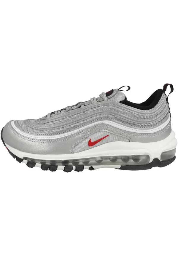Trainers - metallic silver varsity red white
