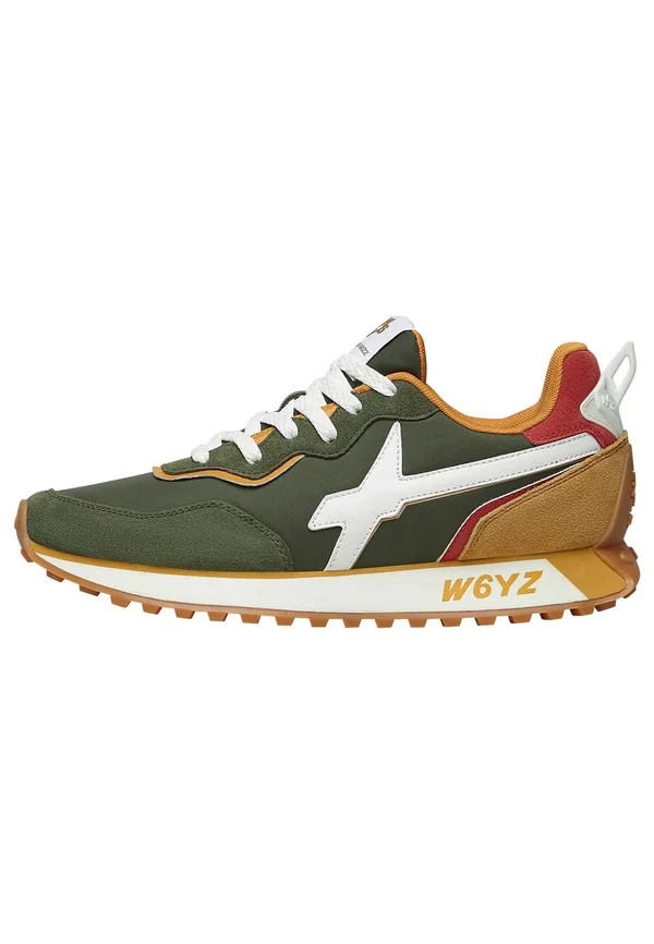 Trainers - militärgrüne orange