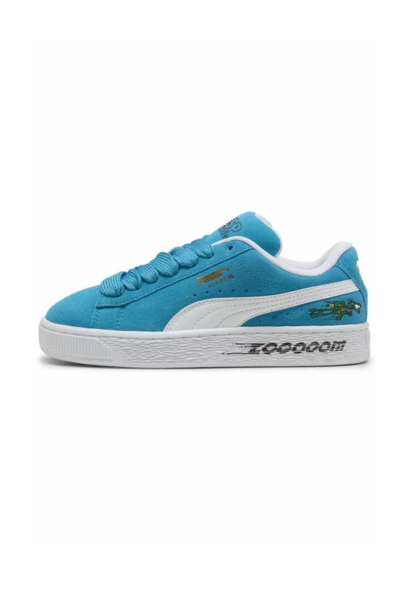 Trainers - tropical blue white