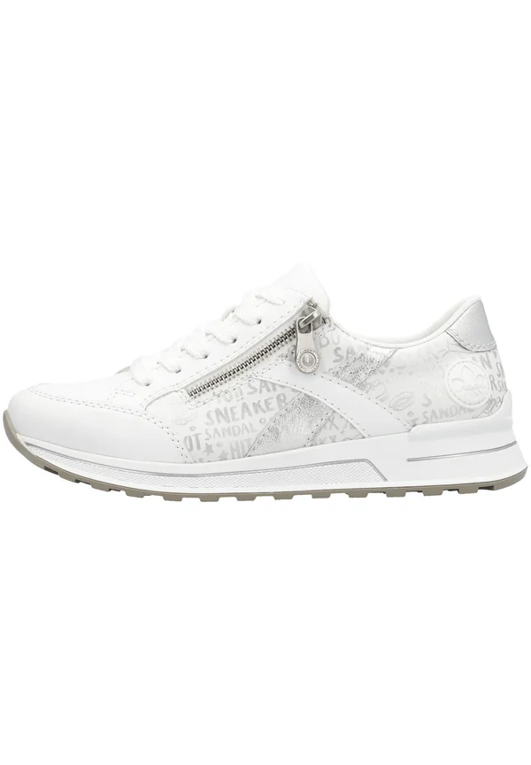 Trainers - white white silver n