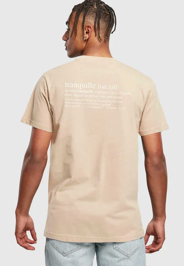 TRANQUILLE TEE - Print T-shirt - sand