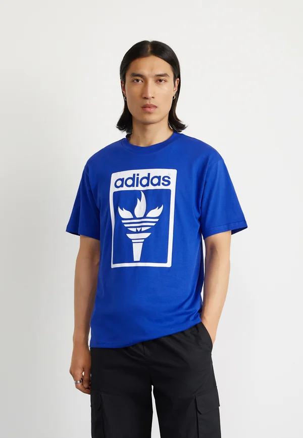TREFOIL TORCH - Print T-shirt - semi lucid blue