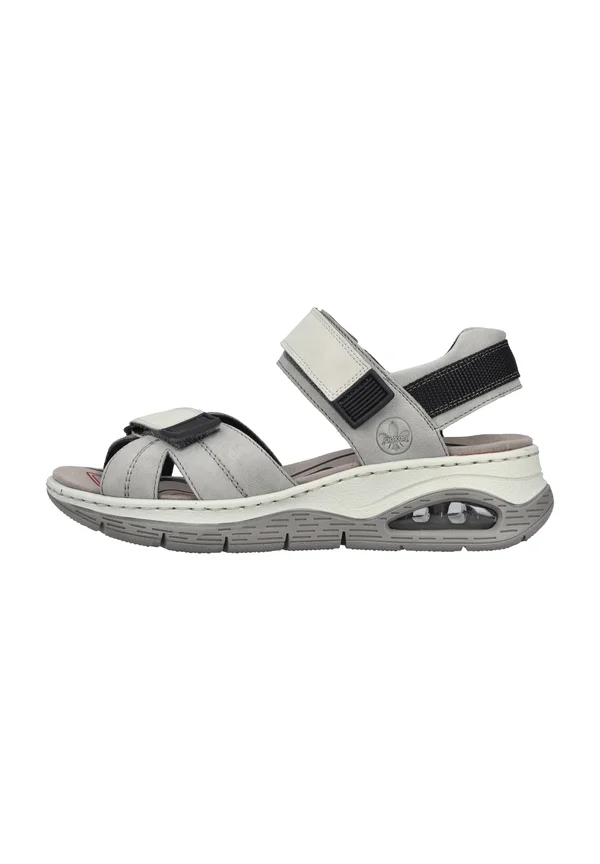 TREKKING - Wedge sandals - grau