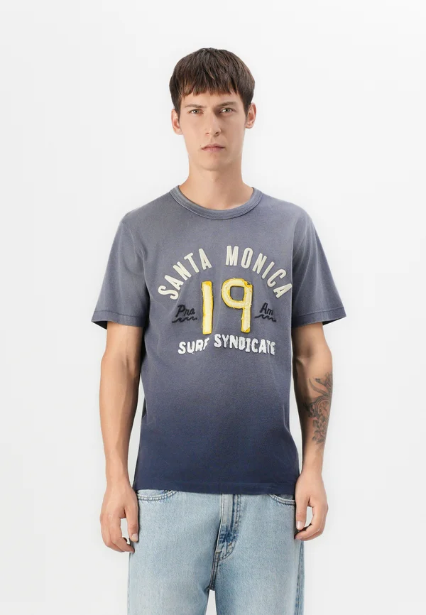 TREND DROP GRAPHIC - Print T-shirt - dark blue