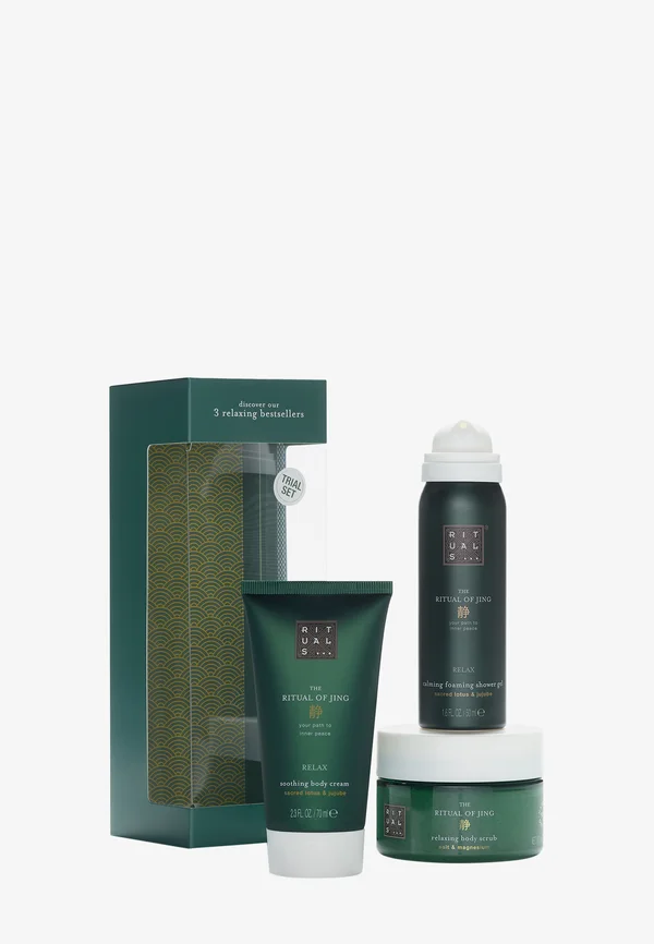 TRIAL SET - THE RITUAL OF JING - SUBTLE FLORAL - JUJUBE & LOTUS - Bath and body set