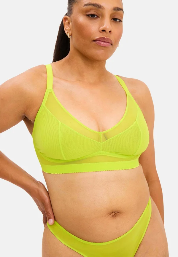 Triangle bra - zesty lime
