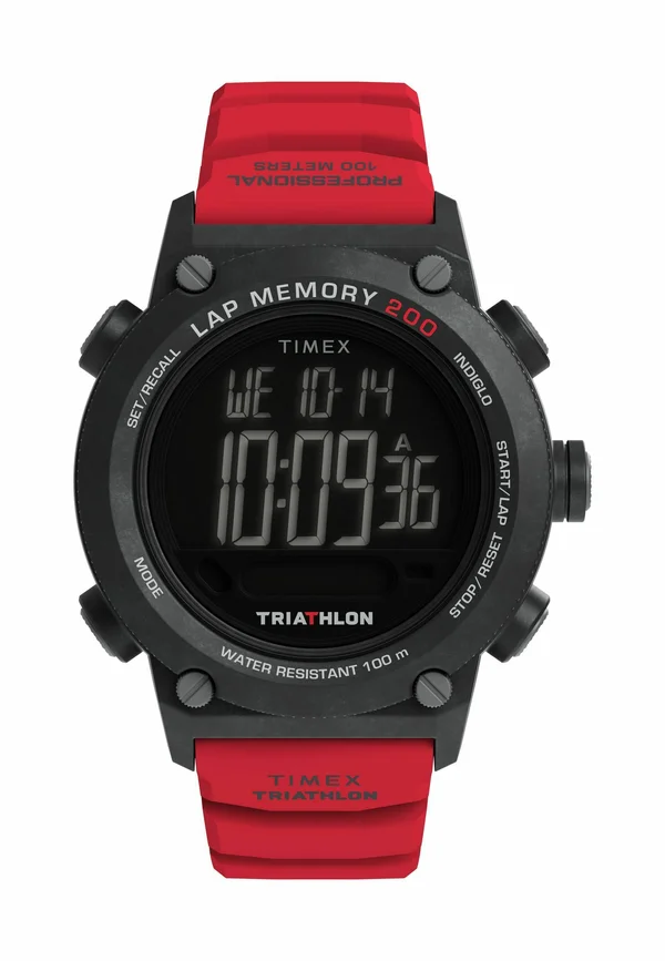 Triathlon 200 - Digital watch - red and black