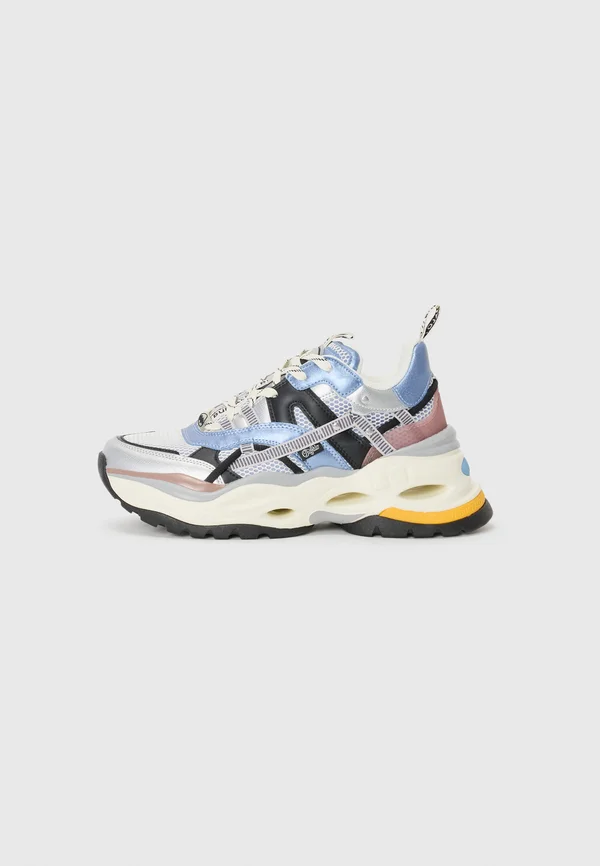TRIPLET HOLLOW - Trainers - blue/silver-coloured/black