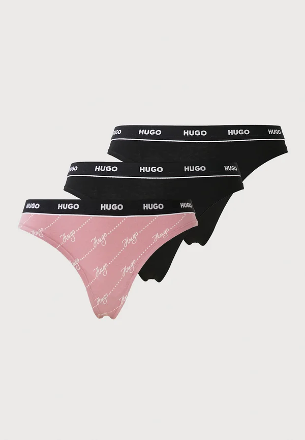 TRIPLET THONG DESIGN 3 PACK - Thong - open pink