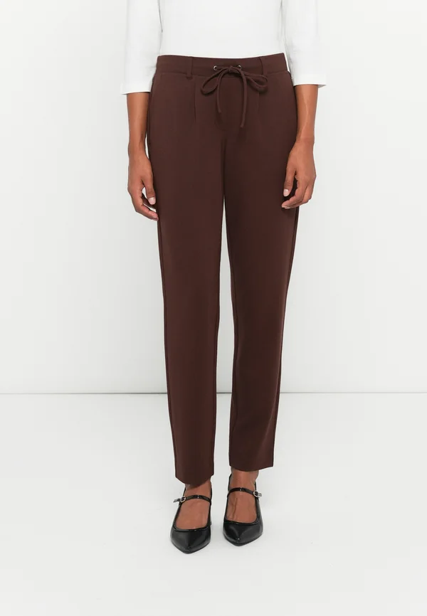 Trousers - dark pecan brown