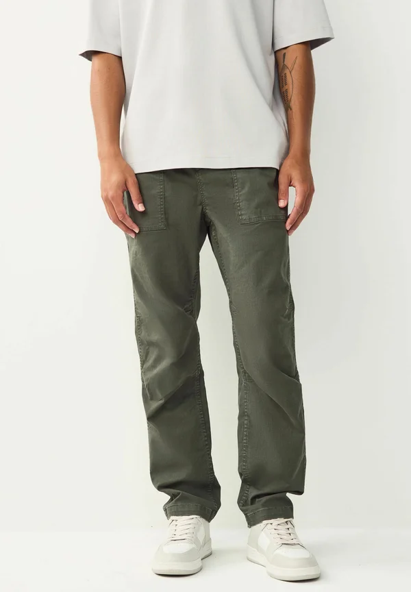 Trousers - khaki green