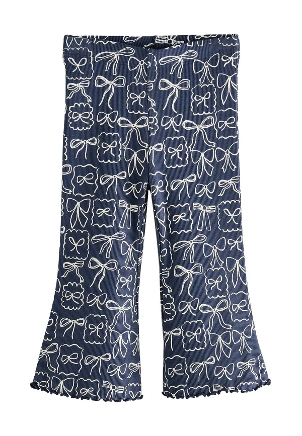 Trousers - navy bow