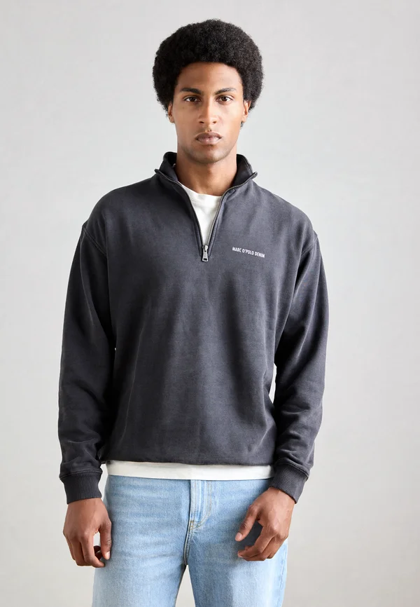 TROYER PRINT RELAXED FIT - Sweatshirt - black