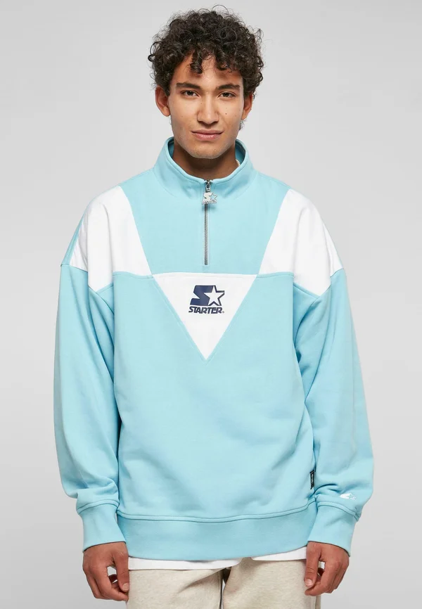 TROYER - Sweatshirt - balticblue white