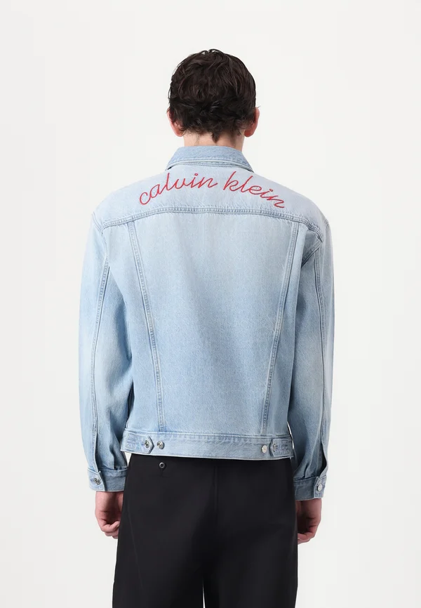 TRUCKER - Denim jacket - reflection blue
