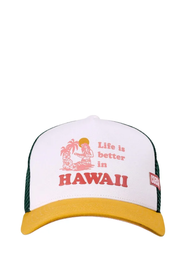 TRUCKER HFT BETTER HAWAII - Cap - white/gold/olive