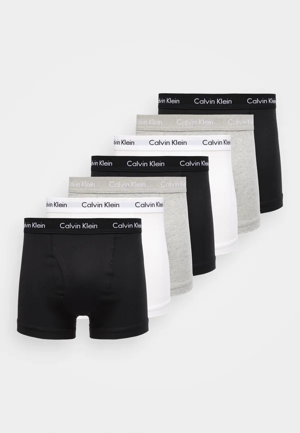 TRUNK STRETCH 7 PACK - Trunks - black/grey heather/white