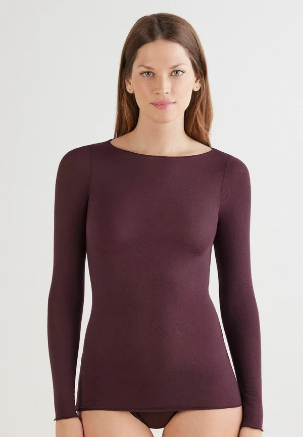 U-BOOT-AUSSCHNITT - Long sleeved top - red