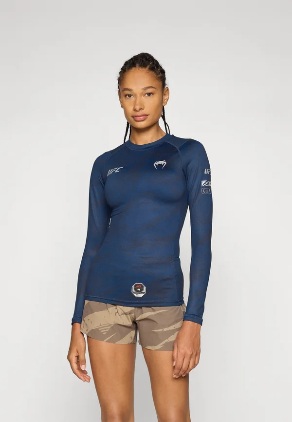 UFC FUSION FIGHT WEEK WOMENS PERFORMANCE LONG SLEEVE RASHGUARD  - Long sleeved top - blue
