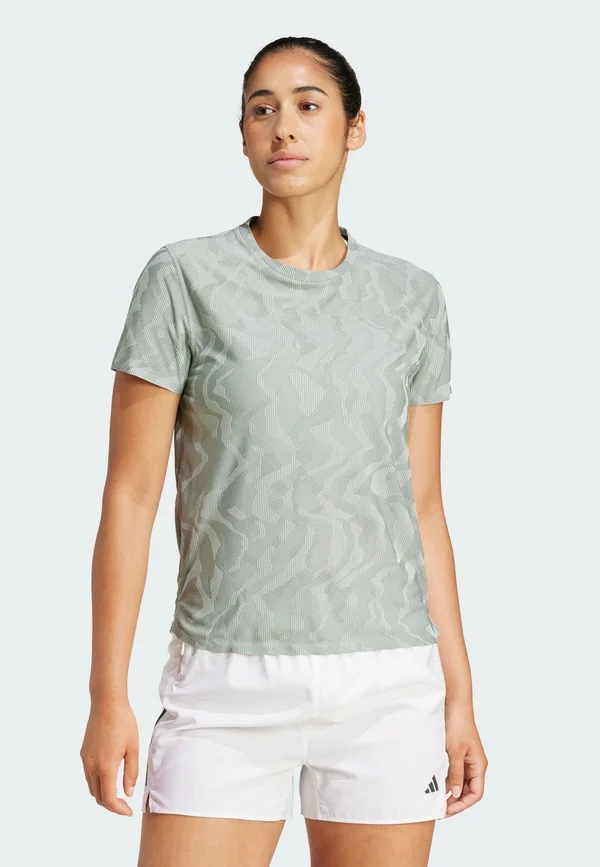ULTIMATE ENGINEERED CLIMACOOL+ - Print T-shirt - silver green