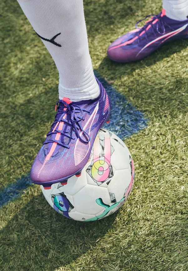 ULTRA 5 PRO FG/AG - Football boots artificial grass - lapis lazuli/white/sunset glow