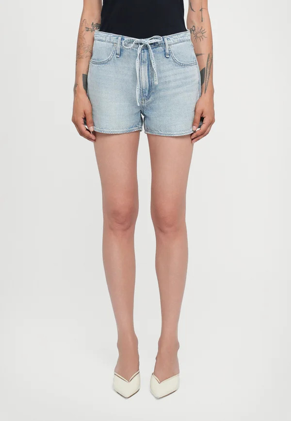 ULTRA FEATHERWEIGHT NOLAN DRAWSTRING - Denim shorts - light blue