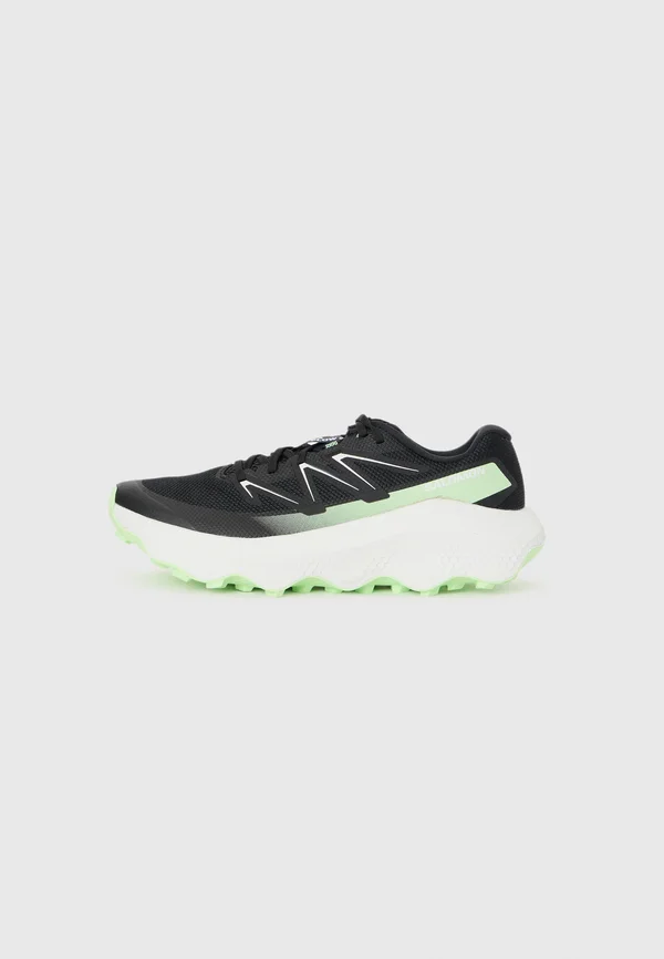 ULTRA FLOW 2 - Trail running shoes - black/white/patina green