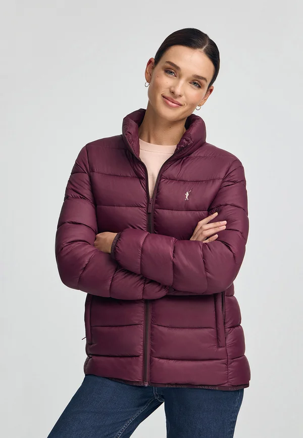 ULTRALIGHT EMBROIDERY - Winter jacket - burgundy