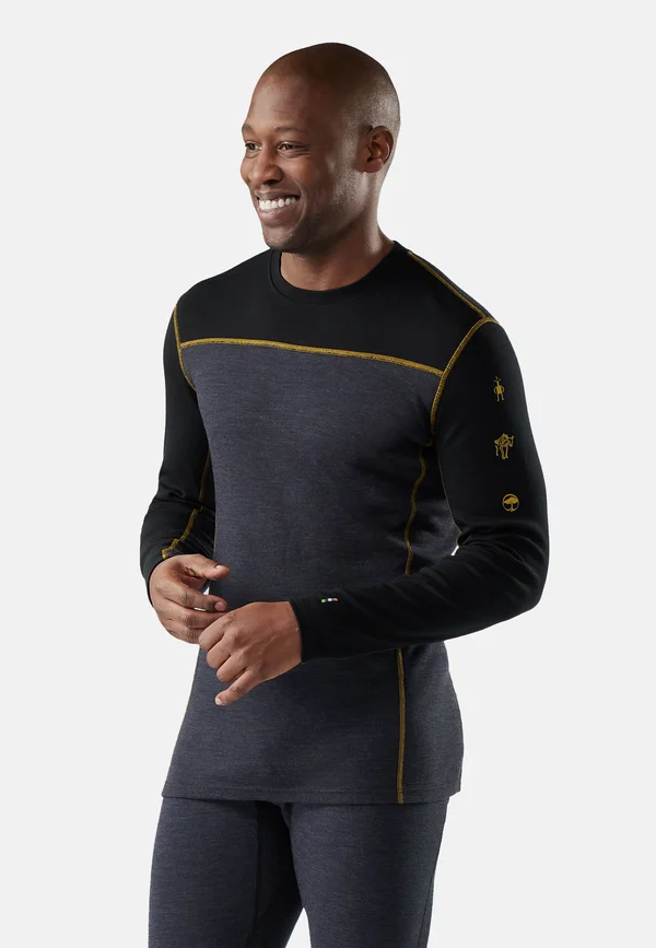 Undershirt - charcoal honey gold