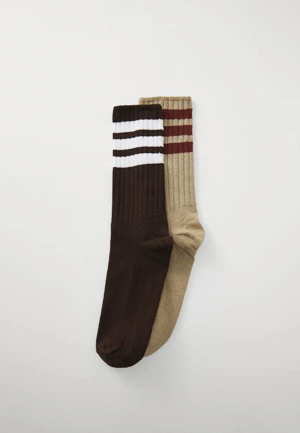 UNISEX 2 PACK - Socks - trace khaki/dark brown