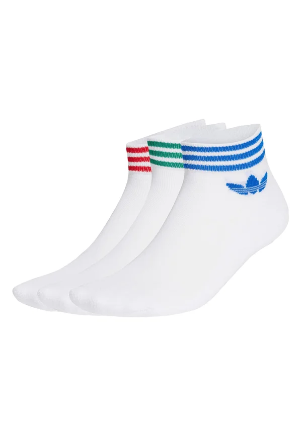 UNISEX 3 PACK  - Socks - white   better scarlet   blue   green