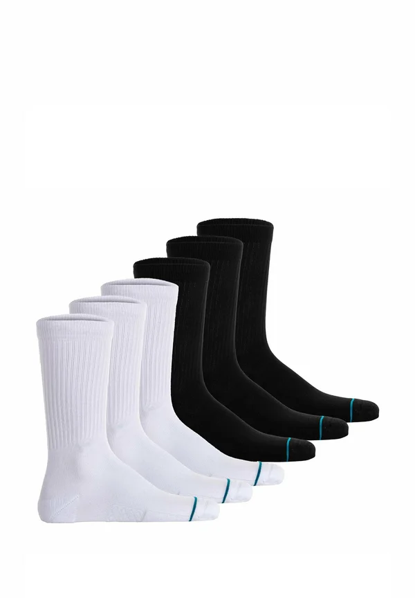 UNISEX 6ER PACK - ICON LOGO BASIC CREW ICON - Socks - schwarz weiß