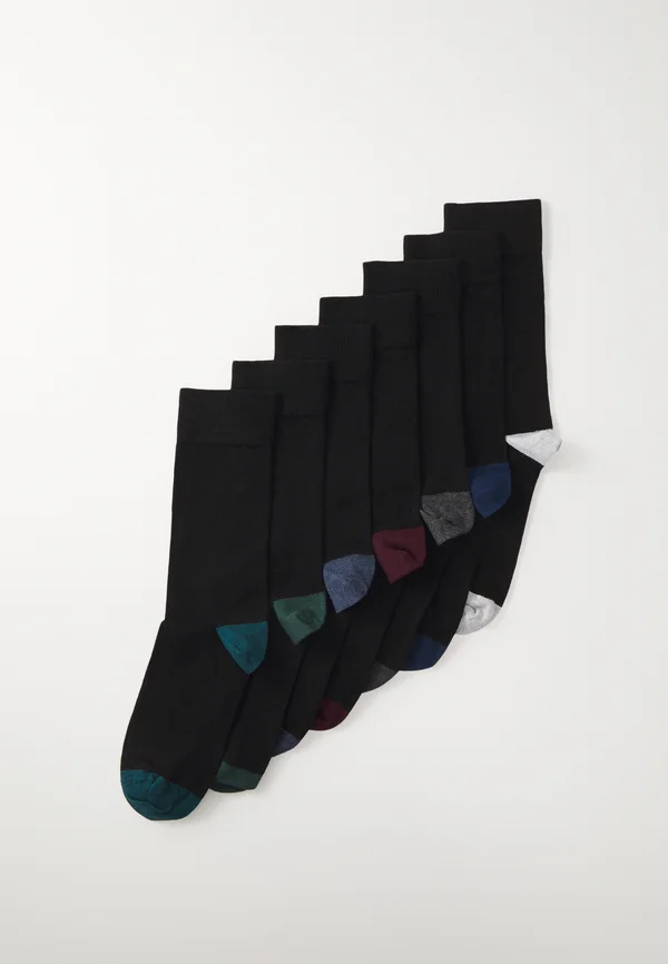UNISEX 7 PACK - Socks - black