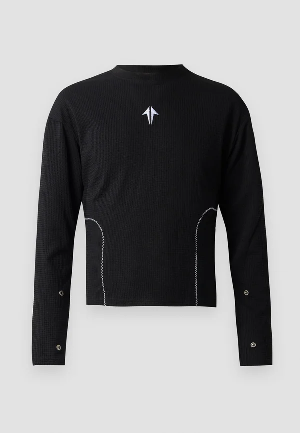 UNISEX FUSION - Long sleeved top - black