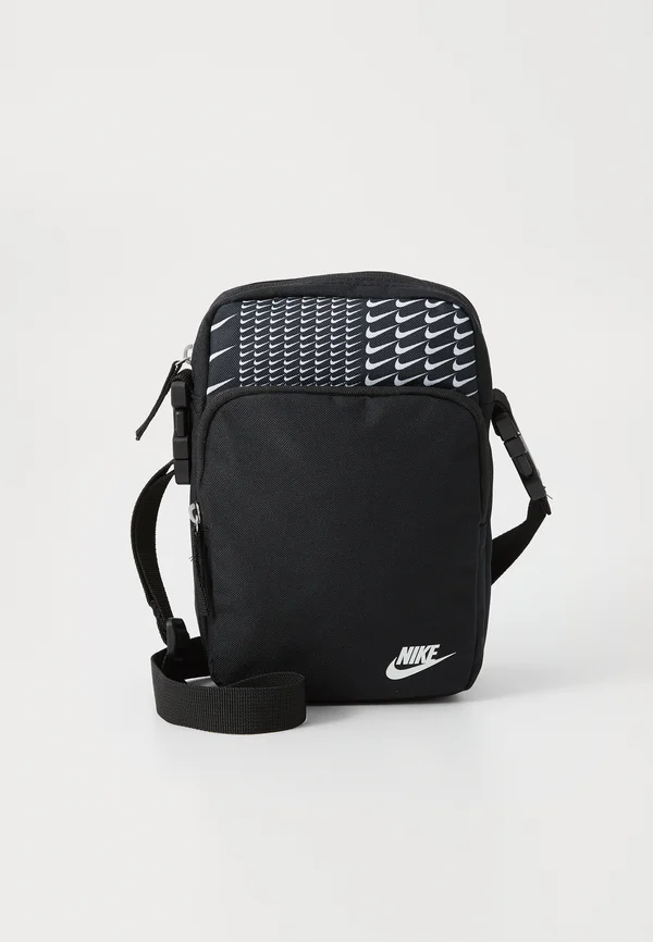 UNISEX GRID - Cross body bag - black/white